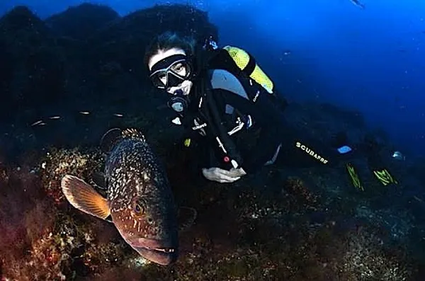 Alexandra Cousteau off Mallorca for Oceana